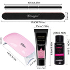 limegirl 15ml Extension Nail Gel Set 6W LED Lamp Full Manicure Set Finger Extend Mold Nail Kit All For Quick Extension Tool Kit