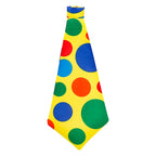 Colorful Polka Dot Printed Clown Tie And Bow Tie Clown Props Halloween Carnival Circus Performance Party Cosplay Fancy Costume