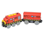 Wooden Locomotive Magnetic Electric Car Train Toys Fit Biro Wooden Diecast Slot Train Track Railway Educational Toys For Kids