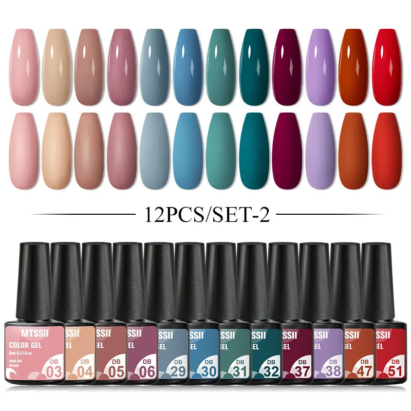 10/12PCS/SET Cat Magnetic Gel Nail Polish Set 9D Reflective Glitter Gel Semi Permanent UV Gel Soak Off Sparkling Nail Art Kits
