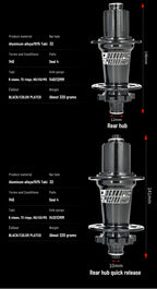 2024 KOOZER XM490 PRO BOOST Mountain Bike Hubs Steel shaft Sealed Bearing 148x12MM 110x15MM 141x5MM 28H 32 Holes Noise hub