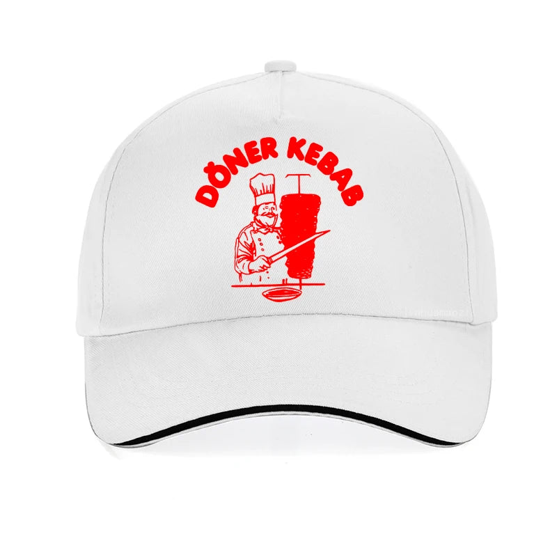Doner Kebab Fashion Print baseball cap Unisex Outdoor Fishing hunting Hats Casual Summer cotton breathable Caps Image principale du produit