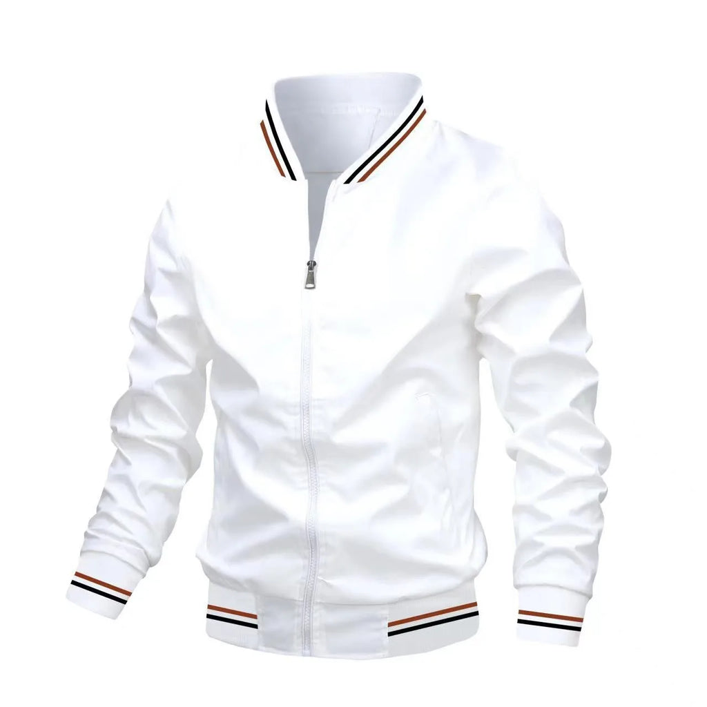 2024 Spring Summer Bomber Jacket Men Black Casual Slim Fit Baseball Mens Jackets New Autumn Fashion High Quality Jackets for Men
