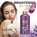 500ml Rose Kojic Acid Lavender Shower Gel Deep Cleansing Brighten Skin Scrub Body Wash Exfoliator Body Care Fragrance Skincare