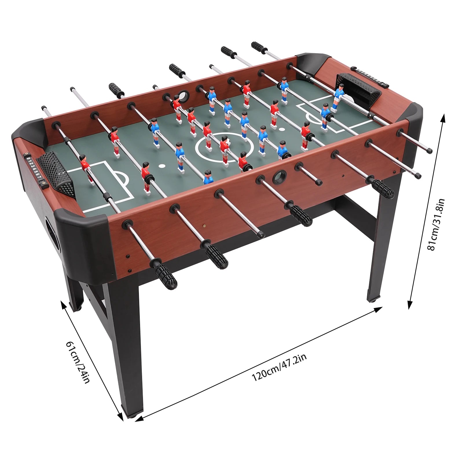 1.2-Meter Desktop Football Family Set, Football Games, Entertainment, Camping Club, Bar, Sports Enthusiasts Foosball Game Table 
