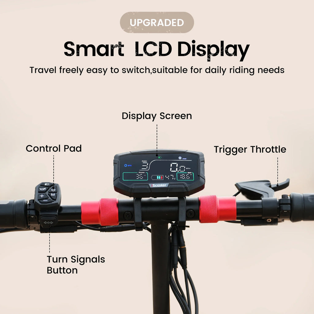 iScooter iX8  Adult Electric Scooter 2400W  Motor 48V20Ah Battery 12  Inch Off Road Pneumatic Tires Foldable  E-scooter