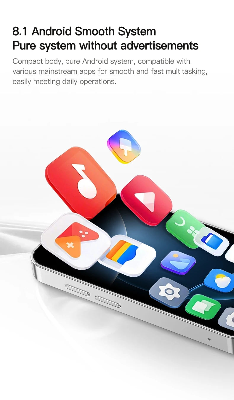 SERVO 18SE MINI Android Smartphone 3G WCDMA Dual SIM Card 2GB+16GB Play Store Face Unlock GPS WiFi Hotspot 3.0" Small Cellphone
