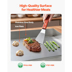SucceBuy Commercial Electric Griddle 50-300°C Adjustable Temp Control, Stainless Steel Countertop Flat Top Grill for Steak Panc