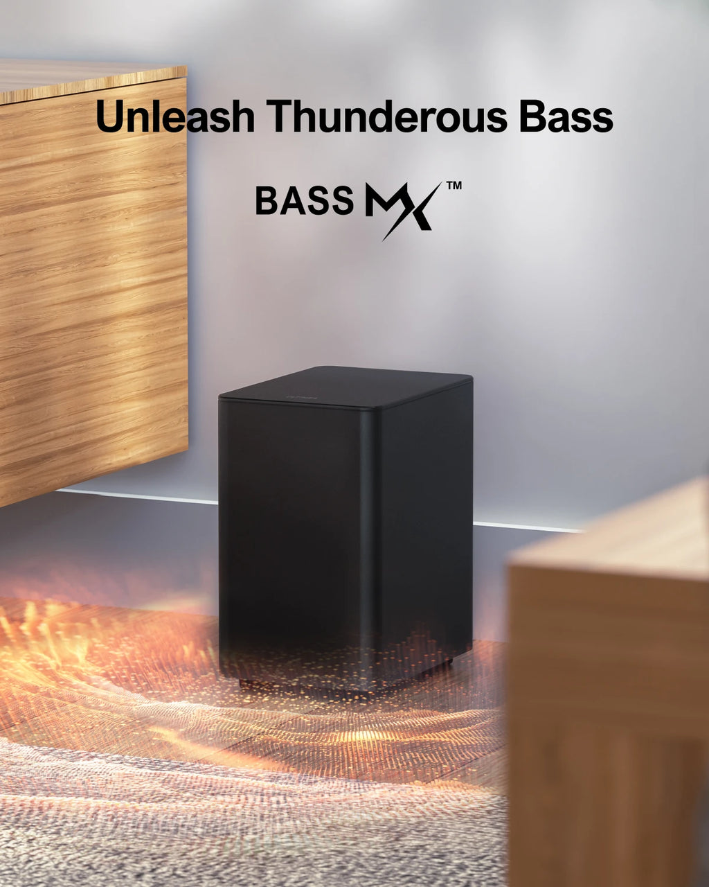 ULTIMEA 5.1 Virtual Surround Soundbar, 3D Surround Sound System, Soundbar for TV with Subwoofer and Rear Speakers, Poseidon D50