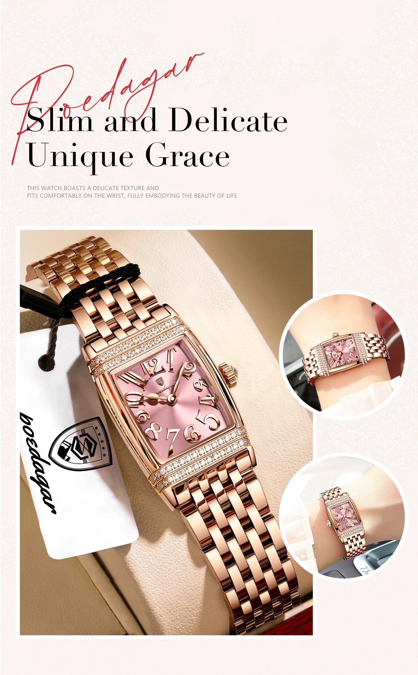 POEDAGAR Elegant Watch For Woman Stainless Steel Quartz Waterproof Ladies Watch High Quality Casual Women's Watches Female Reloj