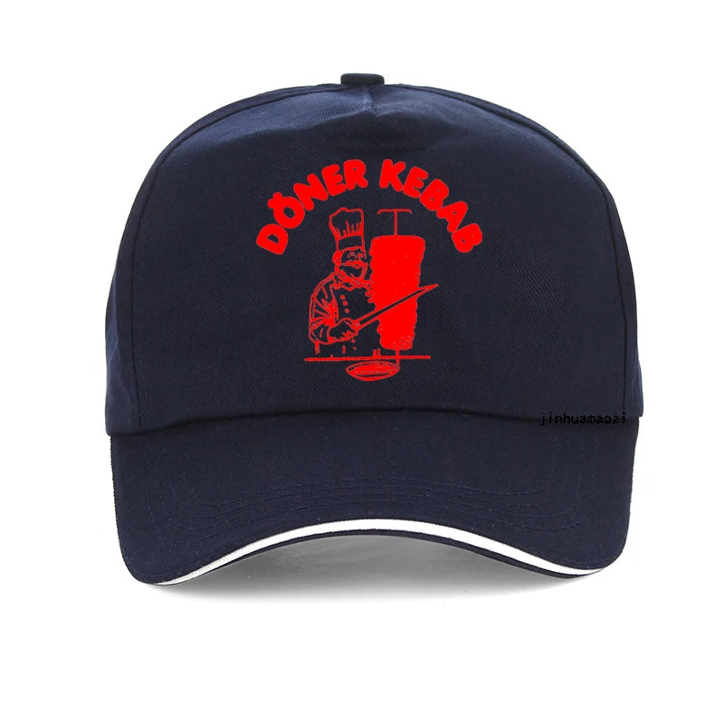 Doner Kebab Fashion Print baseball cap Unisex Outdoor Fishing hunting Hats Casual Summer cotton breathable Caps