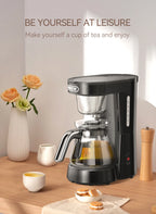 HiBREW 3 in 1 America Drip Coffee Machine Pour Over Coffee Maker Glass Teapot Hot Tea Maker  750ML H12