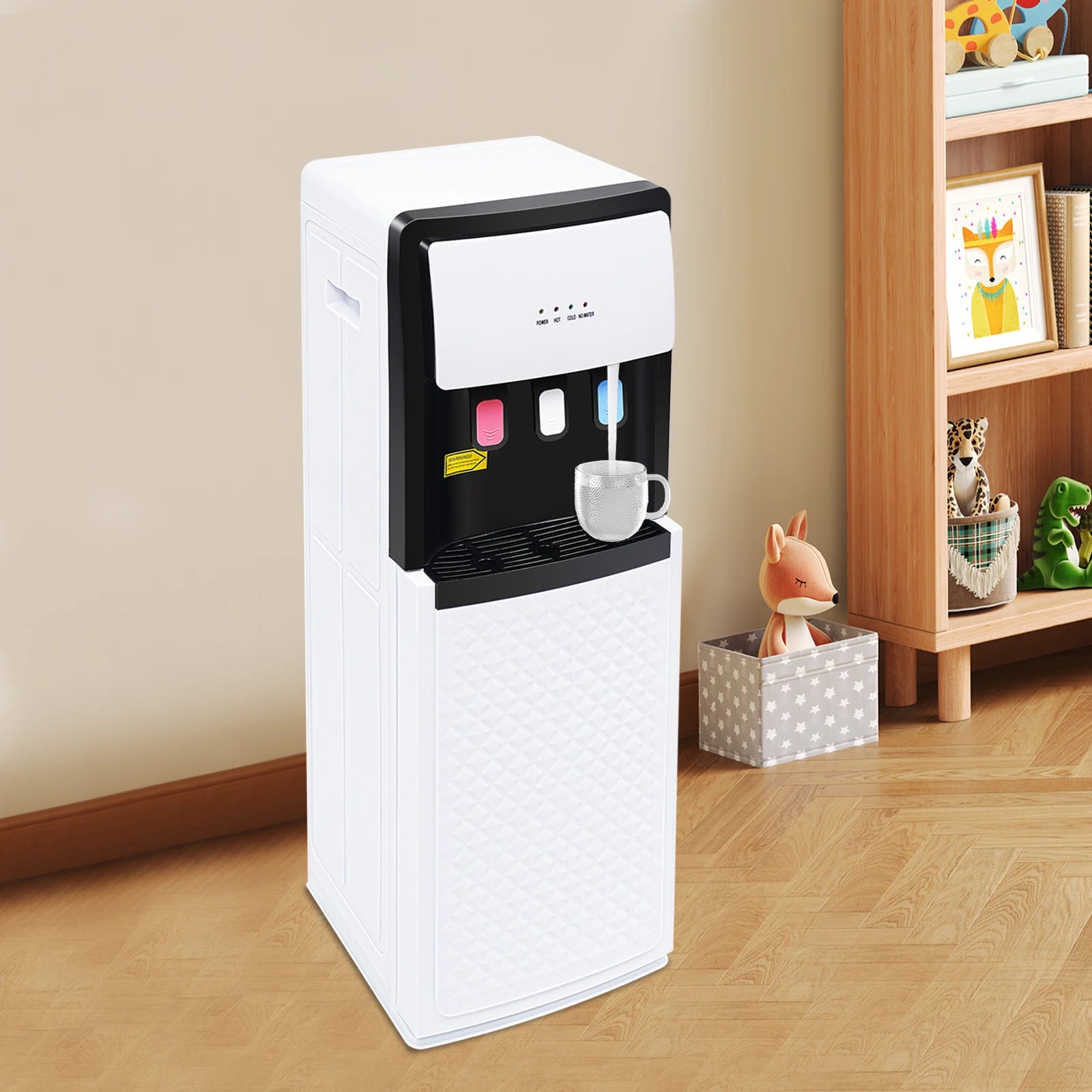 Bottom Loading Water Dispenser Versatile Freestanding Hot&cold Water Dispenser for Office, Home, Living Room White