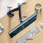 D-MOUNT D80 metal alumin 2-10KG 13"-32" monitor desktop stand mount gas spring arm full motion rotate clamp 0-60mm grommet