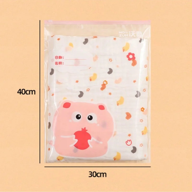 5pcs multi-size maternity bag storage bag Mother and baby outing clothes diaper travel packaging Zipper bag