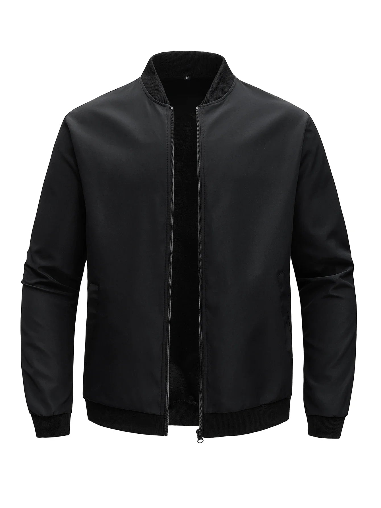 2024 Spring and Autumn New Baseball Collar Short Loose Solid Color Jacket Men's Business Casual Thin Coat Trend Main image