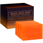3pcs*100g Curcuma Soap Ginger Handmade Soap Essential Oil Soap Turmeric Soap Lemon Turmeric Curcuma Soap Papaya Soap Soap Handma