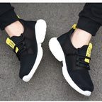 summer work shoes with protection breathable Lightweight safety shoes with iron toe anti-stab anti-slip working summer shoes