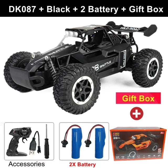 Oike RC Car 1:16 Model With LED Lights Radio Off-road Remote Control Climbing Vehicle Outdoor Cars Drift Race Toys Boys Gifts