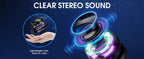VIKEFON Portable Mini Bluetooth Speaker G200 RGB Lighting Magnetic Speaker BT5.3 Mini Sound Box 7 Hours Playback Phone Holder