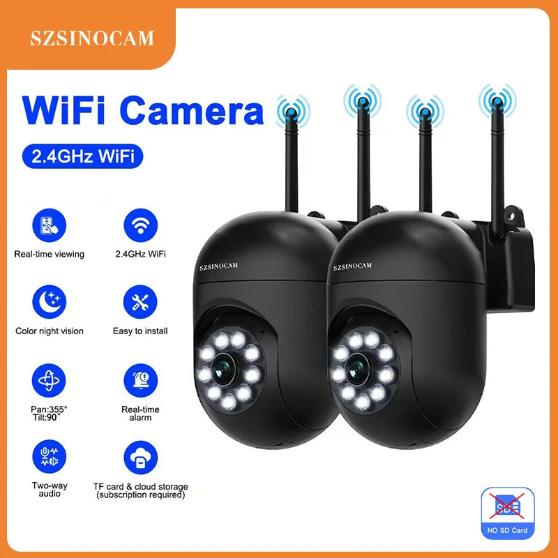 SZSINOCAM WIFI Camera Auto Tracking Two Way Audio PTZ Outdoor Wifi Surveillance Camera Security Protection Cameras Smart Home Image principale du produit