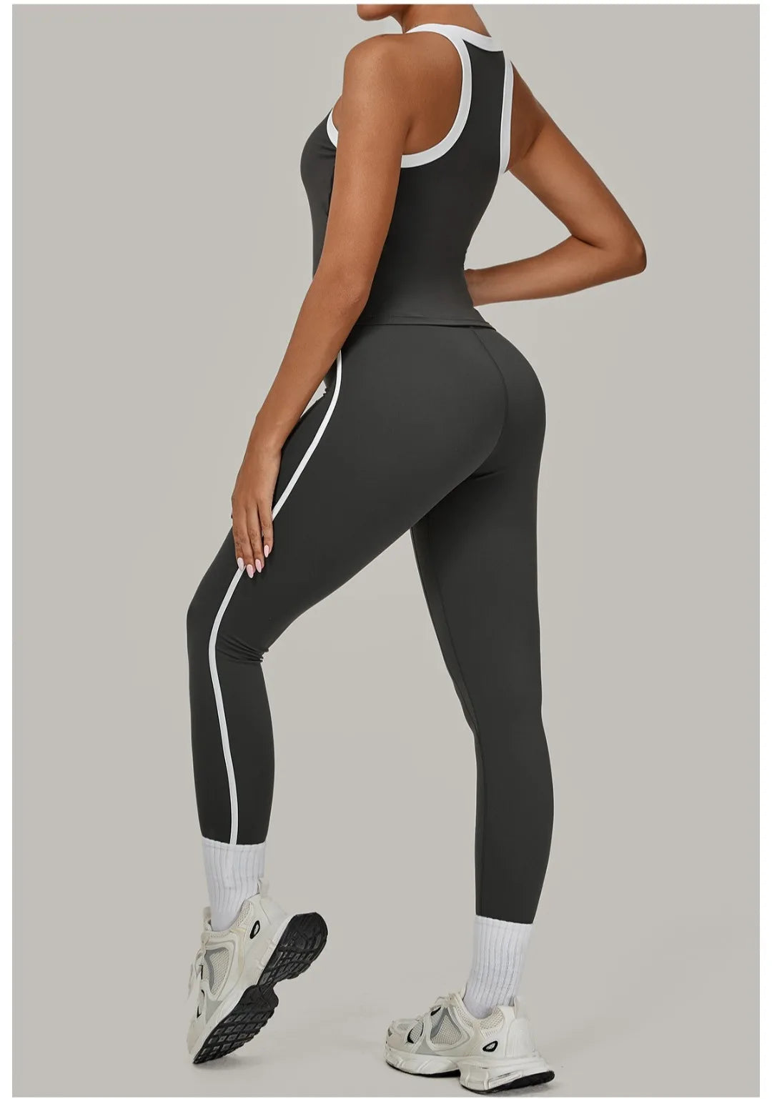 2PCS Women's Yoga Set High Waist Peach Hip Removable Padding Sports Bra Pants Fitness Suit Running Workout Gym Leggings Yoga Set