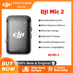 DJI Mic 2 Wireless Microphone with smart Noise Cancelling 32-bit Float Internal record Optimized Sound m Range