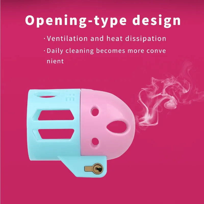 New Ringless Chastity Cage 5 Color Options Male Penis CB Lock Urethral Locking Device Sissy Device Breathable One-Piece Sex Toy