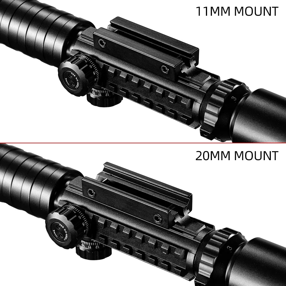 3-9X32 EG Scope 3 in 1 Combo Hunting Scope Red Green Illuminated with Holographic Reflex 4 Reticle Red Green Dot Sight Caza