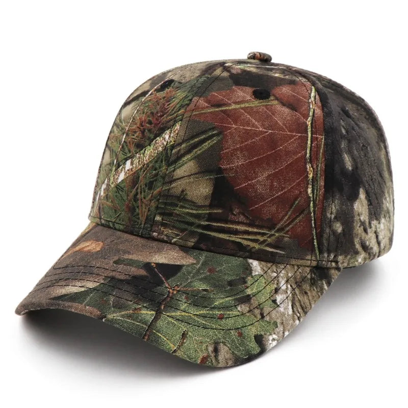 Custom Print Embroidery Outdoor Jungle Fishing Baseball Hat Cap Man Camouflage Hunting Hats Cotton Casquette Trucker Dad Caps