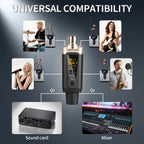 Stereo UHF in-ear monitoring wireless system DT1/2/4 transmitter and receiver of live music stage performance studio