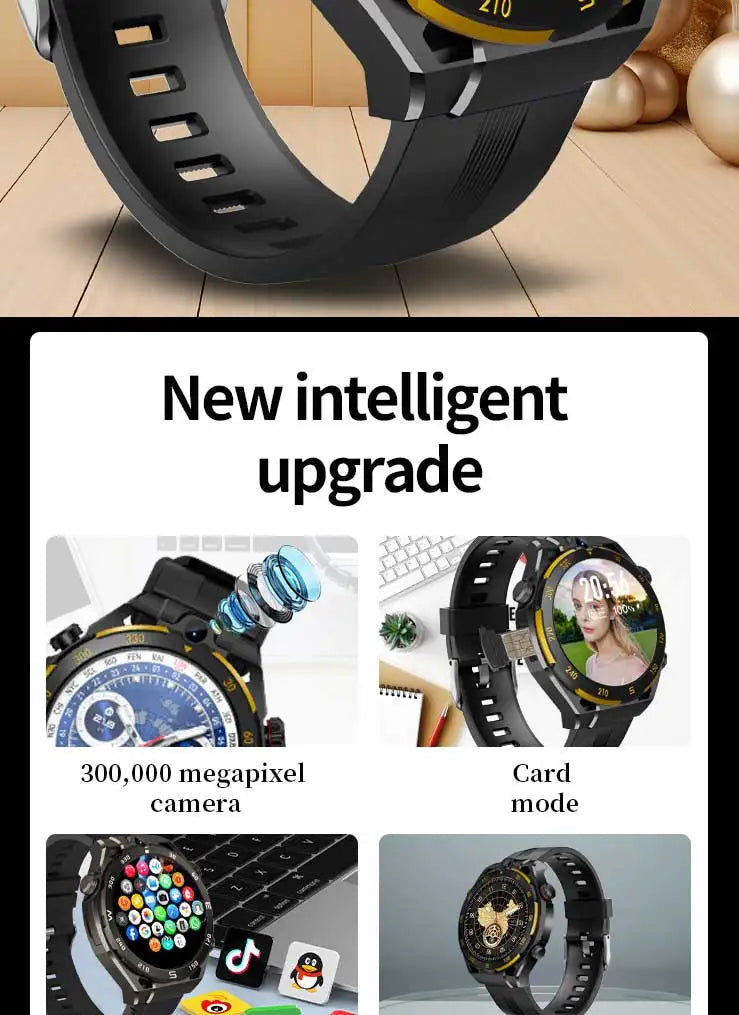 2026 New Smartwatch, Wireless Call, AI Voice, 40+ Sports Modes, Outdoor Fitness, Long Battery, Music & Message Alert, Unisex Gif