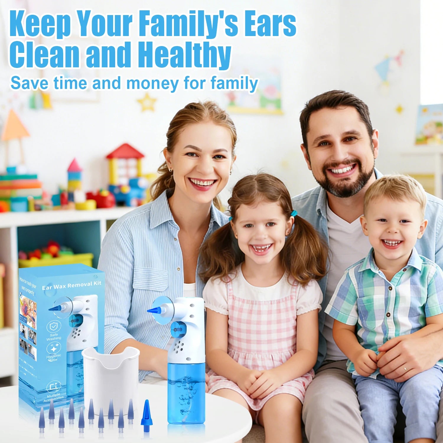 Portable Ear Wax Removal Tools Ear Irrigation Cleaner Home Ear Care Washing Cleaning Tool