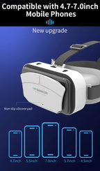Shinecon 3D VR Glasses Virtual Reality Viar Goggles Headset Devices Smart Helmet Lenses For Cell Phone Mobile Smartphones Viewer