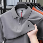 100% pure cotton short sleeved polo shirt high-end luxury brand fashion Paul Pony embroidery golf men's business casual T-shirt
