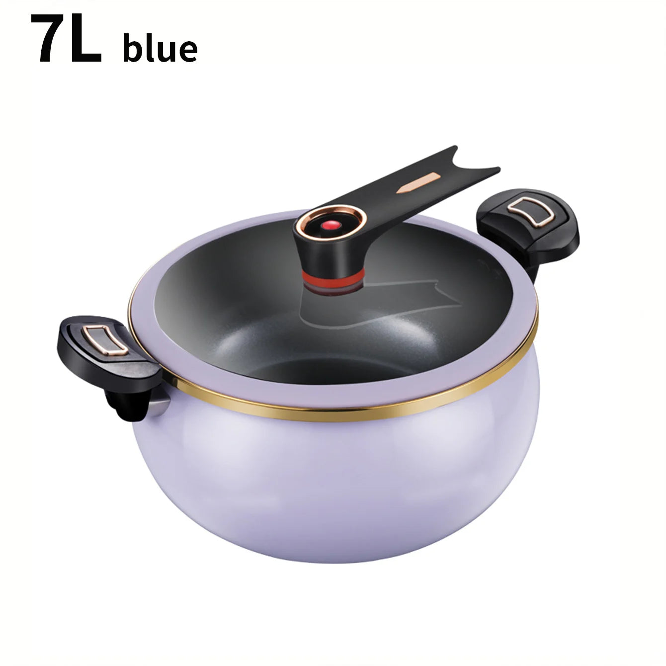 1 Piece of Fat Daddy Micro Pressure Cooker, 7L Large Capacity, 26cm, Suitable for Home Use, Multi-Functional Non-Stick Pot for Stewing and Cooking Soup, Compatible with Induction Cookers and Gas Stoves