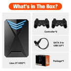 JMachen Hyper Base Lbox Retro Game Console for PS4/PS3/Switch/PS2/Wii/WiiU/PS1 Launchbox 2TB Gaming HDD with 4200+ PC/3D Games