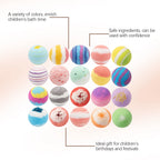 12pcs Bath Bombs Set with Surprise Toys Inside Essential Oil Moisturizing Skin Care Bathtime Sensory Play Gift for Boys & Girls