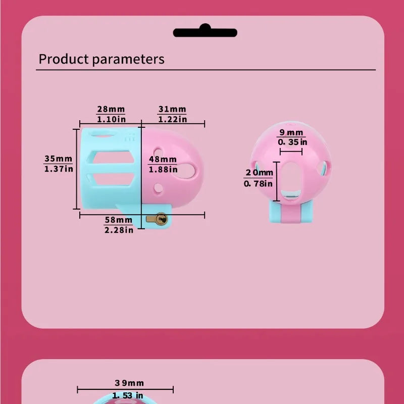 New Ringless Chastity Cage 5 Color Options Male Penis CB Lock Urethral Locking Device Sissy Device Breathable One-Piece Sex Toy