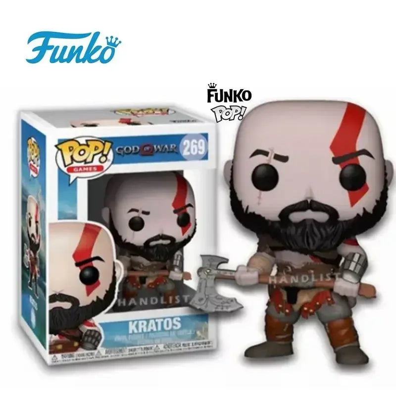 FUNKO POP God of War Kratos 269# Toy PVC Action Figures Official Licensed Product Vinyl Model Toys for Children Birthday Gift