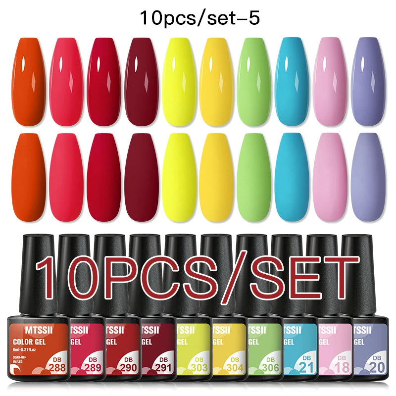 10/12PCS/SET Cat Magnetic Gel Nail Polish Set 9D Reflective Glitter Gel Semi Permanent UV Gel Soak Off Sparkling Nail Art Kits