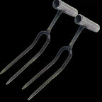 Handheld Adjustable Gardening Two Teeth Fork Stainless steel multifunction Gardening Spade Fork