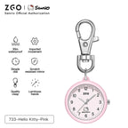 ZGO Sanrio Cinnamoroll Lady Pocket Watch, Simple Design Sense Pendant Watch, Waterproof, Quartz Watch, Gift 733