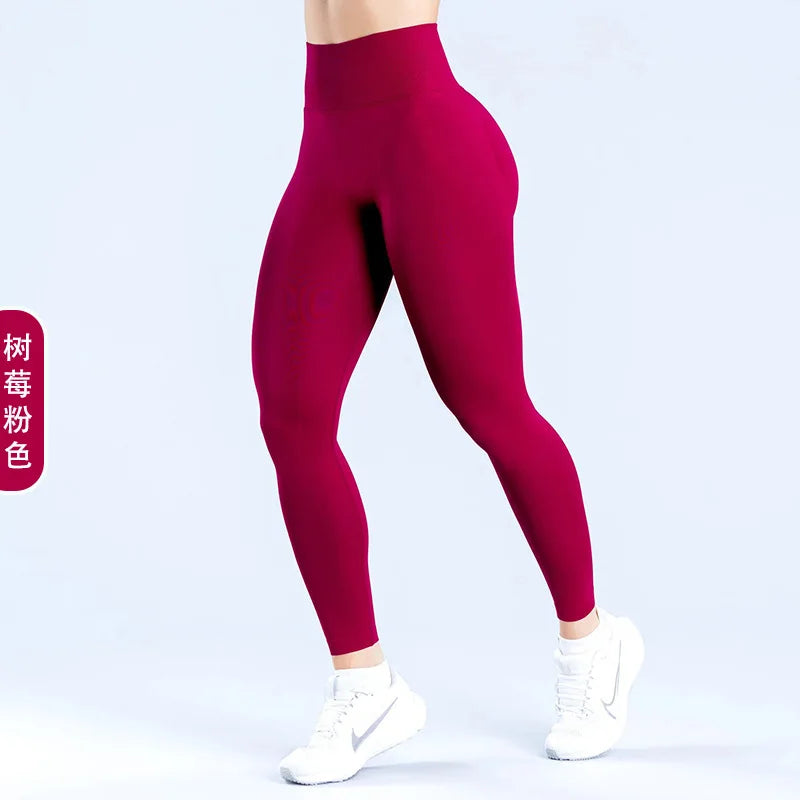 Women's High Waist Seamless Yoga Leggings Tummy Control Butt Lifting Workout Pants Soft Athletic Leggings for Gym Fitnes Running