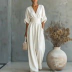 Solid Color Casual Loose Jumpsuits for Woman 2026 Summer Elegant Overalls Women's Jumpsuits And Rompers Bodysuit Female Clothes