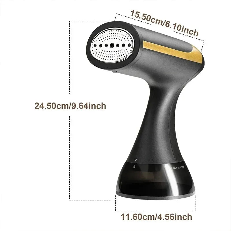 1500W Handheld Steam Iron Fast-Heat Garment Steamer Portable Travel Foldable Ironing Machine Household Electric Fabric Steamer