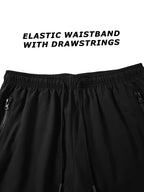 Shark Graphic Men's Board Shorts Summer Casual Beach Shorts with Mesh Liner Zipper Pockets Quick Dry Swim Trunks Bathing Suit
