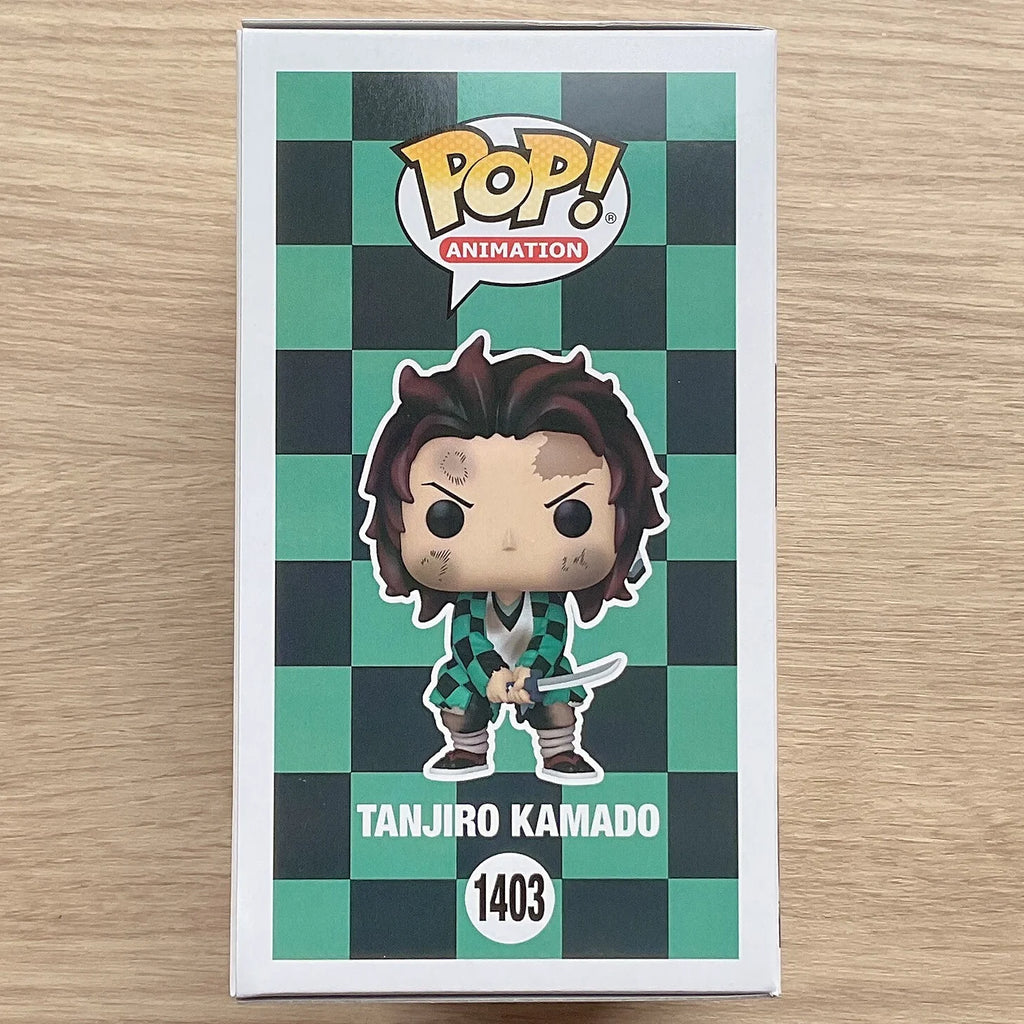 Funko POP Original Genuine Demon Slayer Anime Figure Tanjiro Kamado 1403 Action Figure Toys for Boys Girls Gift Model
