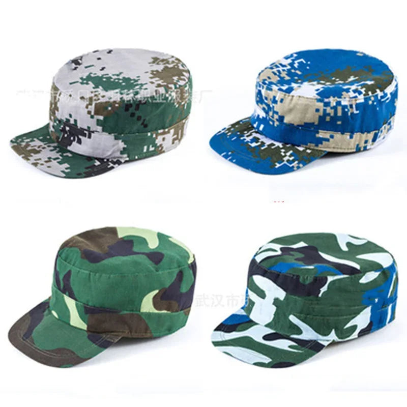 Baseball Cap Outdoor Sport Snapback Stripe Cap Camo Camouflage Hat Simplicity Hunting Cap Hat for Men Adult Cap Summer Wholesale Image principale du produit