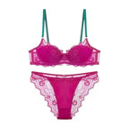 Sexy Lace Bra & Panty Set Minimizer Anti-Sag Full Coverae Adjustable Underwire Big Bust Support Thin Side Support No Spillageg